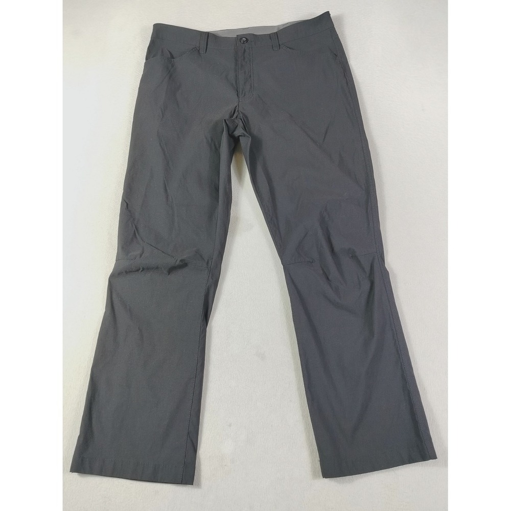 Eddie Bauer Tech Pants Mens 36 Black Nylon Stretch Hiking Outdoorβ Gorpcore